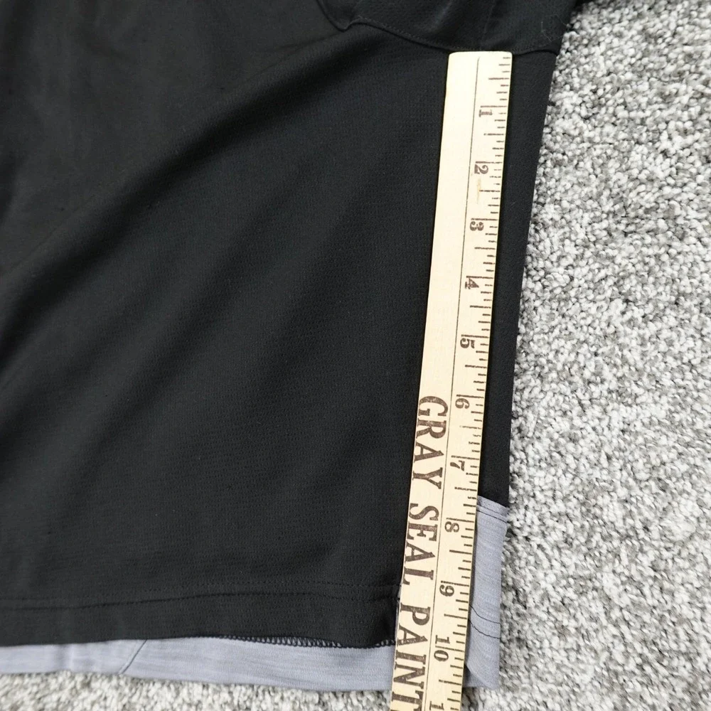 Adidas Shorts Mens Small Black Gray Basketball Athletic‎ Track Gym Run Jog Sport